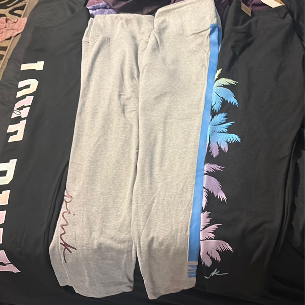 PINK 4 pack legging bundle the bling pair is new with tags the rest is used 2x